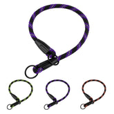 BronzeDog Rope Pro collar braided texture for durable, comfortable wear.