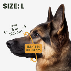 BRONZEDOG muzzle nose padding close-up for comfortable wear.