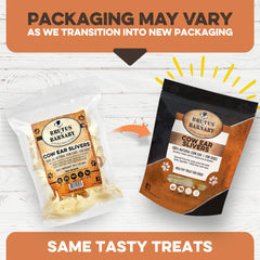 Brutus & Barnaby grass-fed Angus beef cow ears, natural chew for healthier gums.