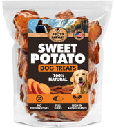 BRUTUS & BARNABY patata dulce fresca en campo, snack natural para perros.
