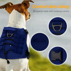 Bruvoalon heavy-duty tactical dog harness back clip for casual walks and safety