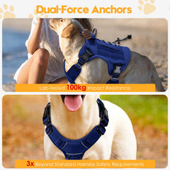 Bruvoalon heavy-duty tactical dog harness name patch for quick personalization