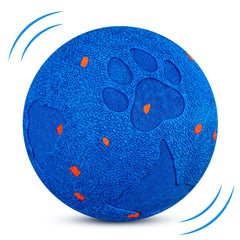 Bryxkla Interactive Ball closeup highlights chew-resistant E-TPU for lasting play.