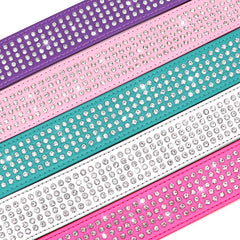 BTDCFY crystal-studded collar on a dog shows festive sparkle for events