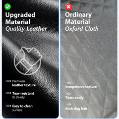 Btefd XL anti-scratch PU leather close-up emphasizes durable, easy-to-clean surface.