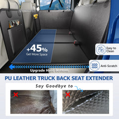 Btefd XL dog stretched across the extended seat highlights comfort and natural lounging.