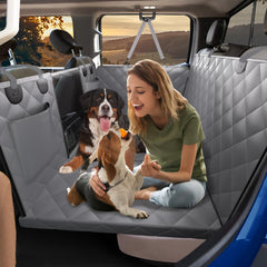 Btefd XL truck back seat extender side view expands space for dogs on long trips