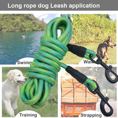 BTINESFUL dog tie-out rope yellow illustrates durable length for dockside or camping tether