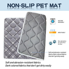 Bubble Bear Dog Crate Mat anti-slip bottom keeps mat in place