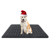 Bubble Bear dog crate mat ultra-soft surface for cozy naps.