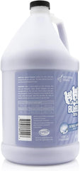 Bubble Bros Oatmeal Dog Shampoo being poured demonstrates 12:1 concentrate ready to dilute.