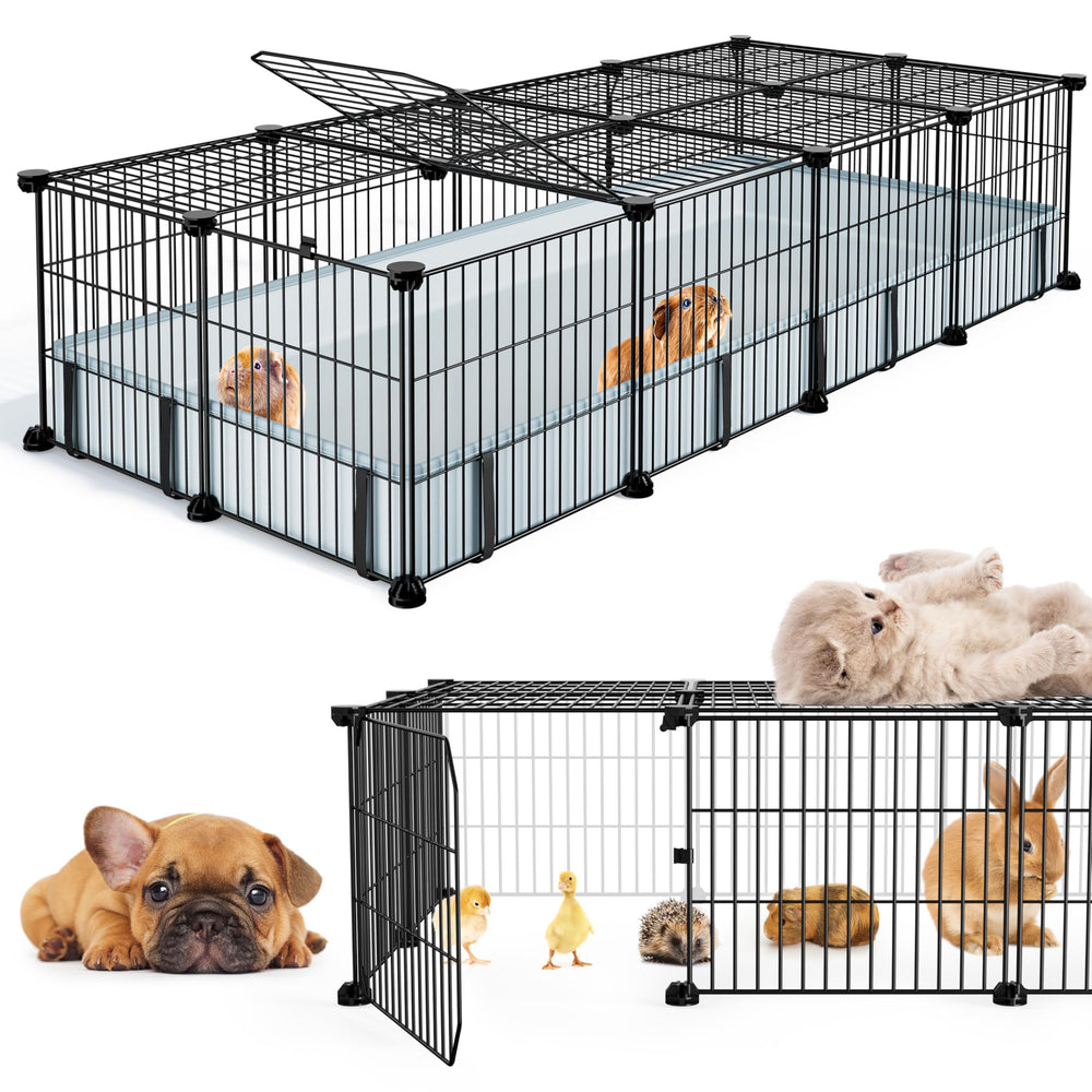BUCATSTATE guinea-pig-cage top view shows spacious room for two pets