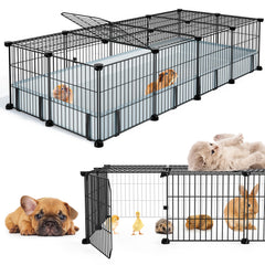 BUCATSTATE guinea-pig-cage top view shows spacious room for two pets