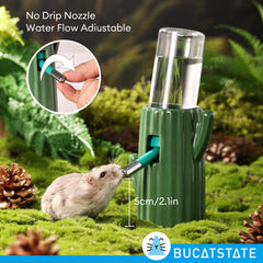 BUCATSTATE no-drip 120ml bottle keeps daily water clean and mess-free