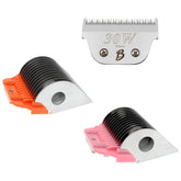 Bucchelli 30 wide blade shown for fast, precise professional grooming.