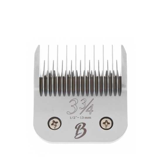 Bucchelli detachable A-series blade closeup highlights durable sharp teeth for precise undercoat trimming.