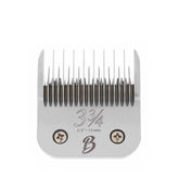 Bucchelli detachable A-series blade closeup highlights durable sharp teeth for precise undercoat trimming.