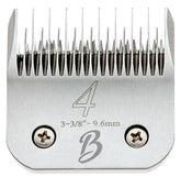 Bucchelli A-Series 4-blade skip-tooth closeup for precise 9.6mm undercoat cuts.