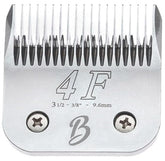 Bucchelli 4F blade front view highlighting quick-detach design for efficient grooming sessions.