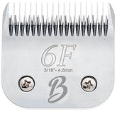 Bucchelli 6F blade closeup shows sharp edge for precise grooming.