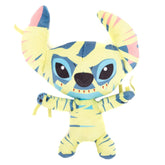 Buckle-Down Disney squeaky plush dog toy feature Lilo and Stitch mummy pose for playful pups.