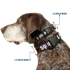 Buckle-Down SQUIRREL! print collar Disney licensed design