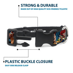 Buckle-Down D-ring close-up showing secure leash attachment for training