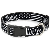 Buckle-Down Americana Flag dog collar full view for everyday wear