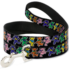 Buckledown dog leash dancing bears print on a 6ft 0-5in-wide design for daily walks.