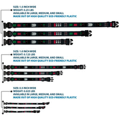 Buckle-Down Star Wars licensed collar in black pairs well with matching leash.