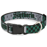 Buckle-Down Warner Bros Slytherin collar front view adds bold style for everyday adventures.