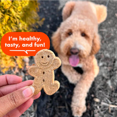 Buddy Biscuits free of corn, soy, artificial flavors and colors—clean ingredient snacking.