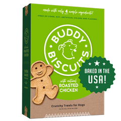 Buddy Biscuits oven baked dog treats close-up shows their crunchy texture for training rewards