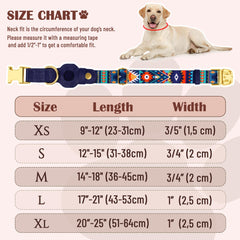 Budkas AirTag dog collar rust-resistant buckle and D-ring for active dogs