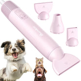 Buenkee dog blow dryer front pink view showing compact, portable design for easy storage.