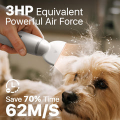 Buenkee dog dryer handheld with three nozzles included for targeted drying
