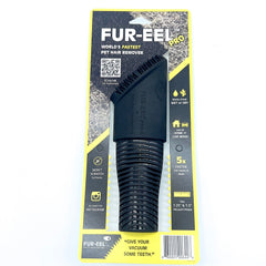 Buff Brite Fur Remover Pro II in-use on car seats removes embedded hair