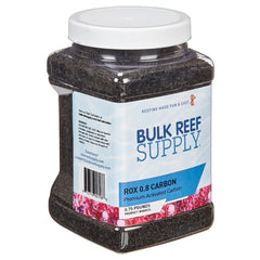 Bulk Reef Supply ROX 0.8 carbon rinsing shows low-dust, easy-to-rinse media.