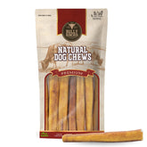 Bully Bunches packaging image of an odor-free bully stick for easy storage.