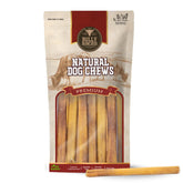 Bully Bunches 6-inch odor-free bully stick for small dogs, supports dental hygiene.