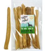 BULLYSTICKS & MORE 12-inch beef collagen rolls offer a no-hide chew for dogs.