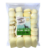 Bullysticks & More beef cheek rolls packaging highlights premium no-hide dog chew.