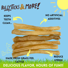BULLYSTICKS & MORE dog chews emphasize protein-rich bite for active dogs.