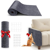 BumaiGo 78.7x15.8 cat-scratching-mat assembly shows wide coverage for furniture.