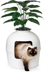 Bundle & Bliss Secret Litter Box closed-front view for discreet litter storage.
