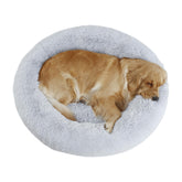 Bunlitent 39'' Calming Donut Bed outer view showing round cozy shape for secure nesting.
