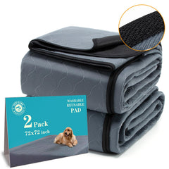 Bunlitent washable pee pad front view shows the large 72x72 surface for training