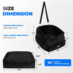 BurgeonNest dog car seat foam padding offers soft, durable comfort