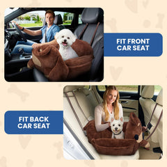 BurgeonNest 2-in-1 travel and home bed transitions from booster to plush resting space.