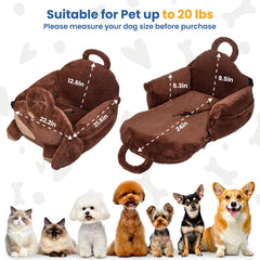BurgeonNest car seat with safety leash and seat belt enhances secure journeys for small dogs.